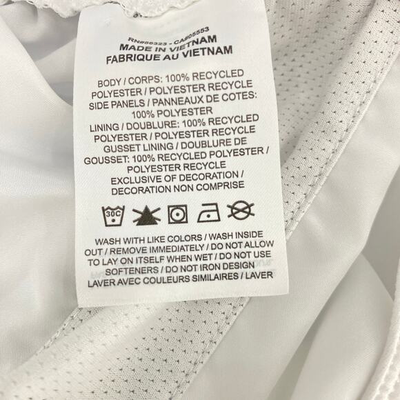 Nike Women White Dri-Fit Athletic Running Shorts Drawstring Lined Curvy 3X - Picture 6 of 6